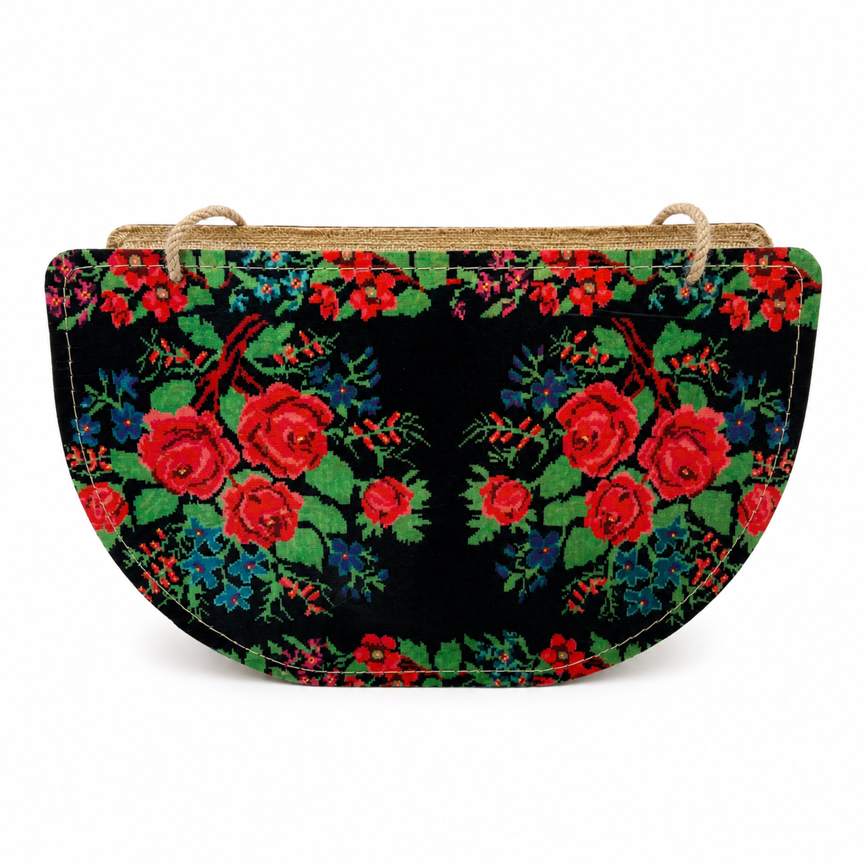 Nr.9.1 Woodbag pentru picnic și cumpărături, cu fermoar "Covor"
