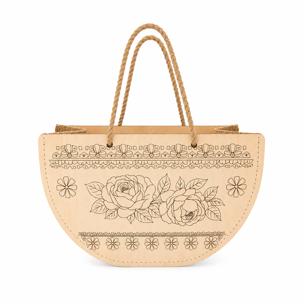 Nr. 3 Woodbag pentru cadouri "Flori"