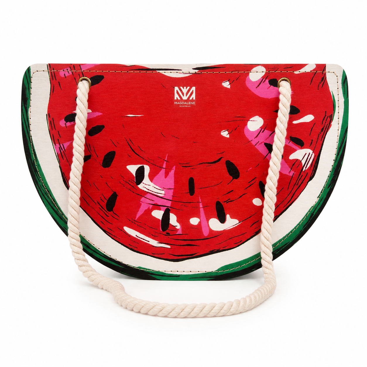 Nr.9.1 Woodbag pentru picnic și cumpărături, cu fermoar "Harbuz"