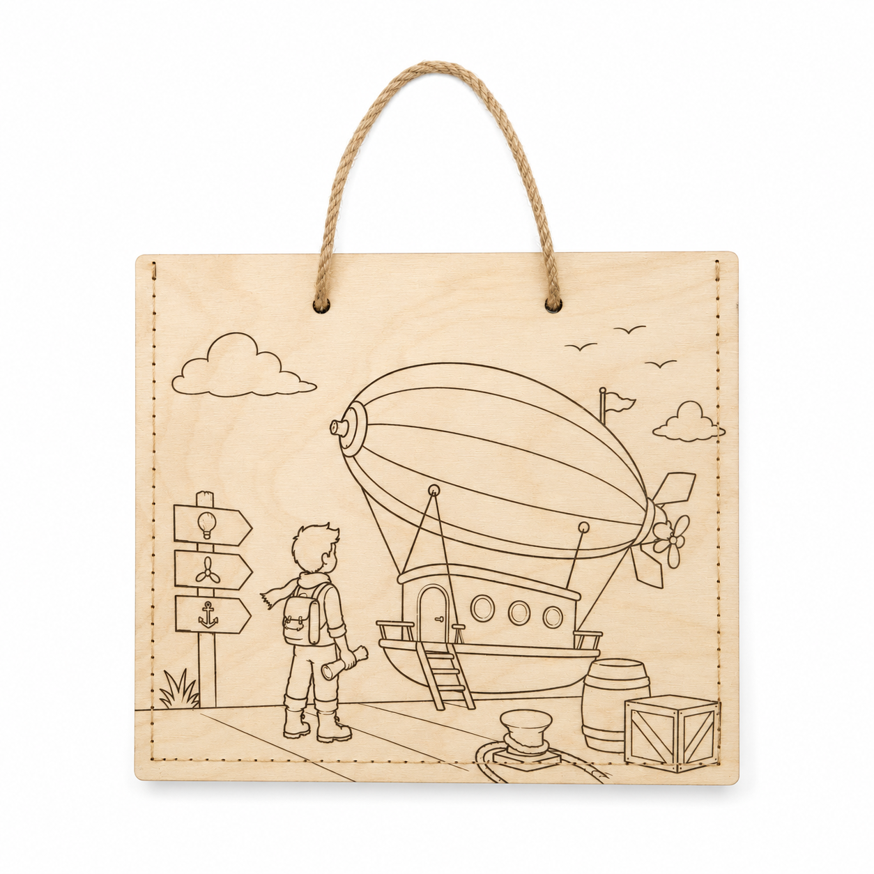 Nr.30 Woodbag pentru cadouri "Aventură"