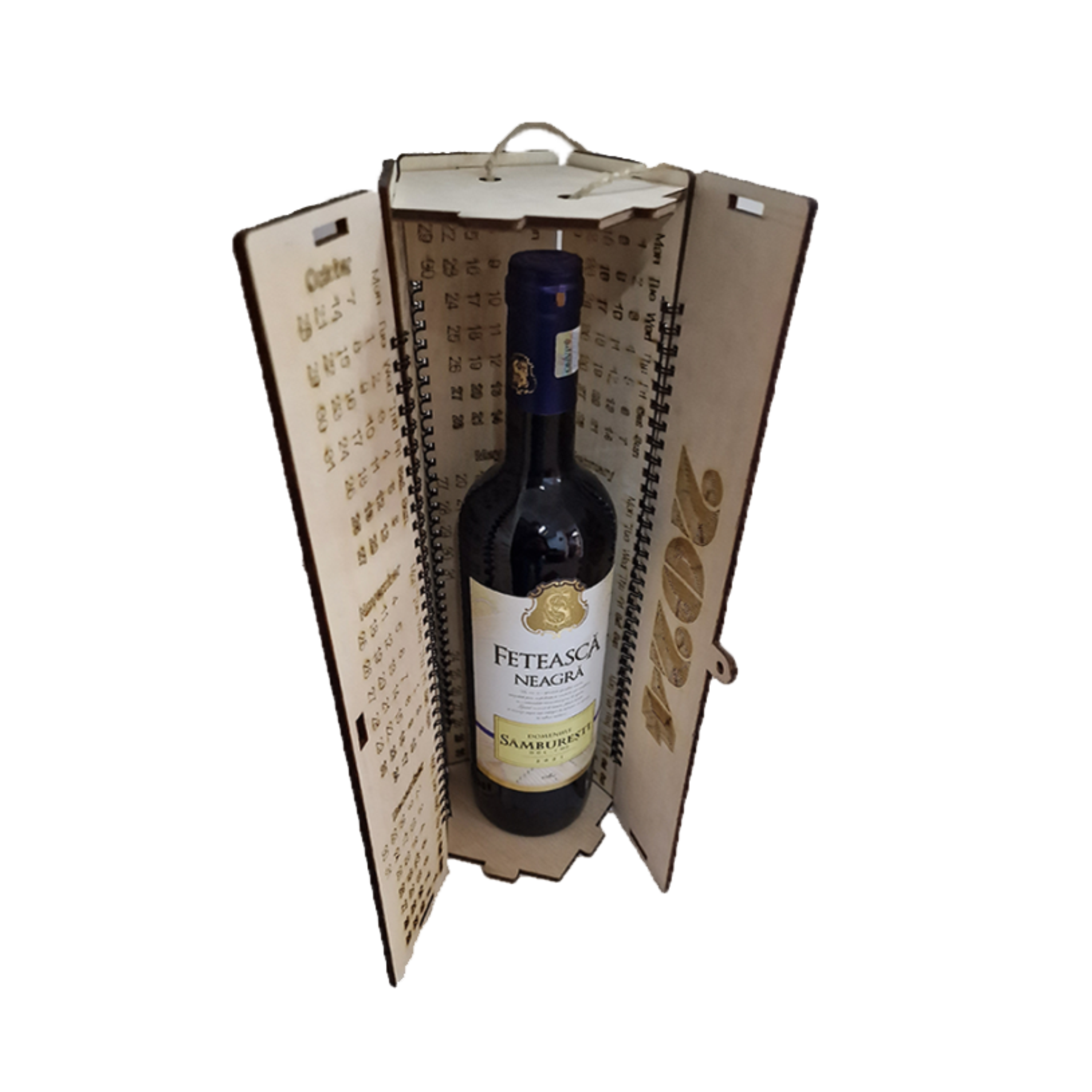 Cutie pentru vin, cu calendar
