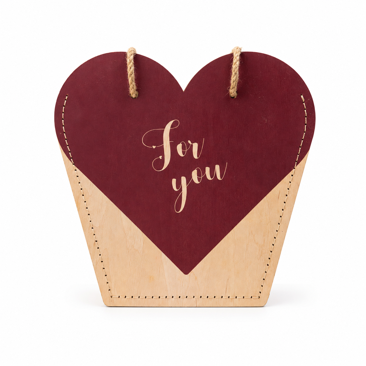 Nr. 10 Woodbag pentru flori "Love"