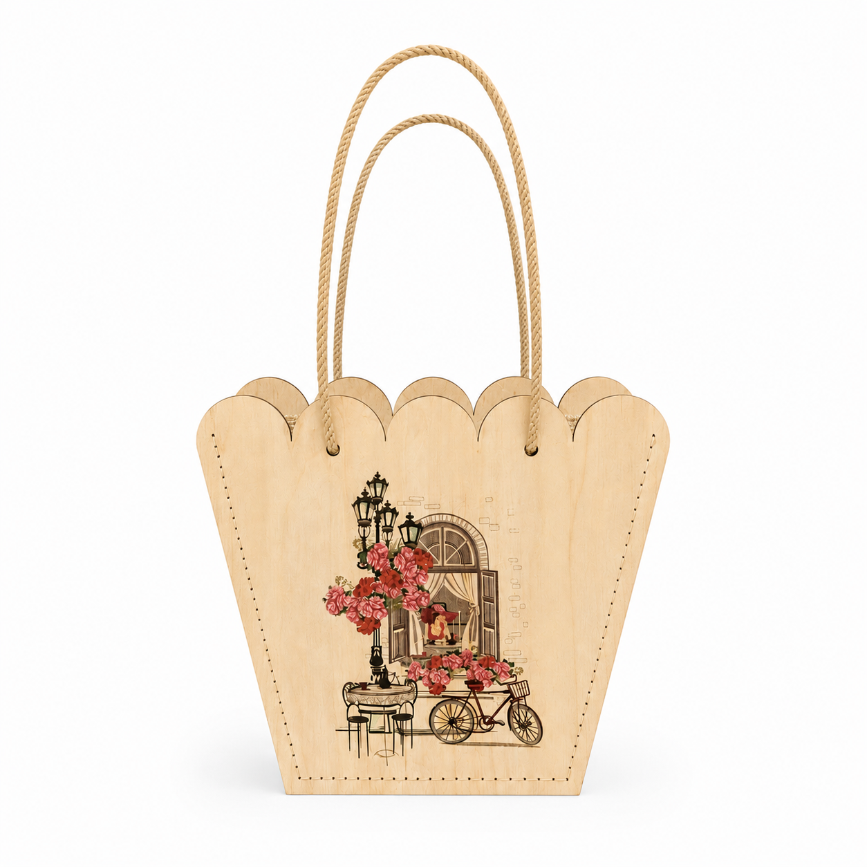 Nr. 13 Woodbag pentru flori "Romantic"