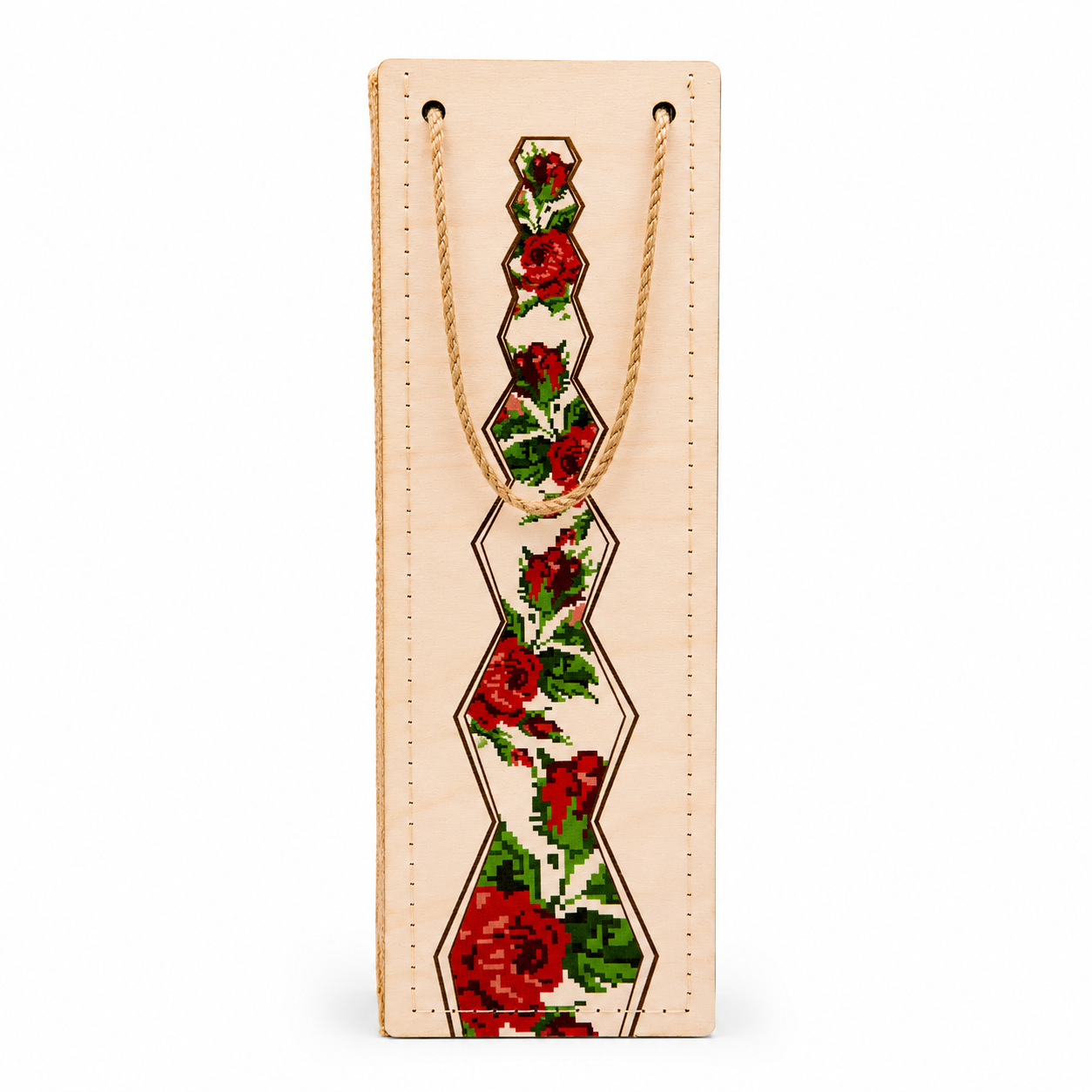 Nr. 1 Woodbag pentru vin "Trandafir"